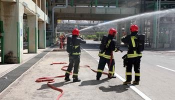 برگزاری مانور نشتی Quench Oil در واحد الفين مجتمع پتروشیمی جم